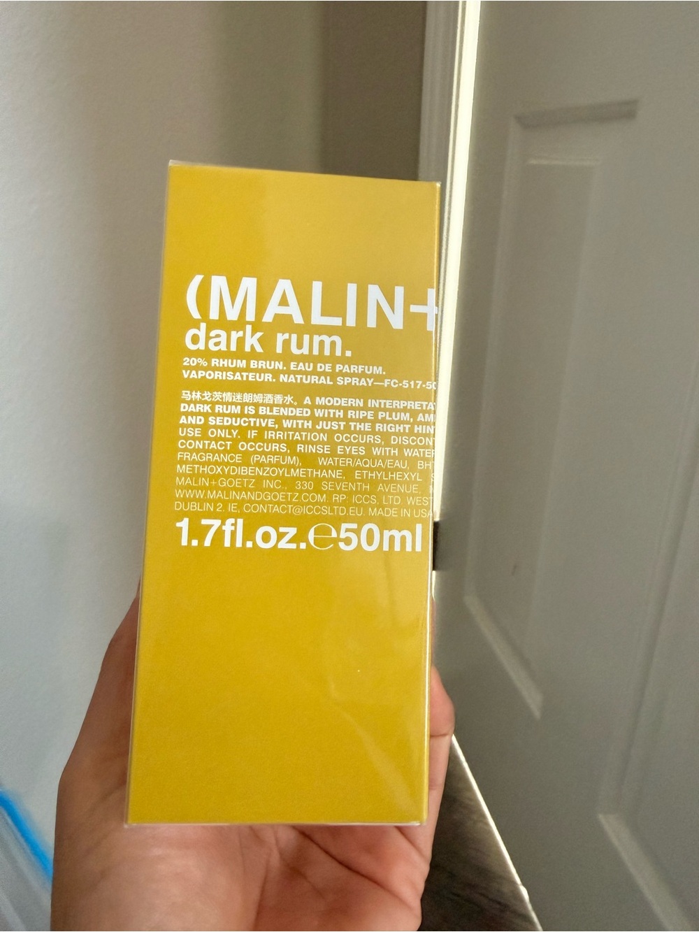 Sephora MALIN+GOETZ Dark Rum Box in Yellow